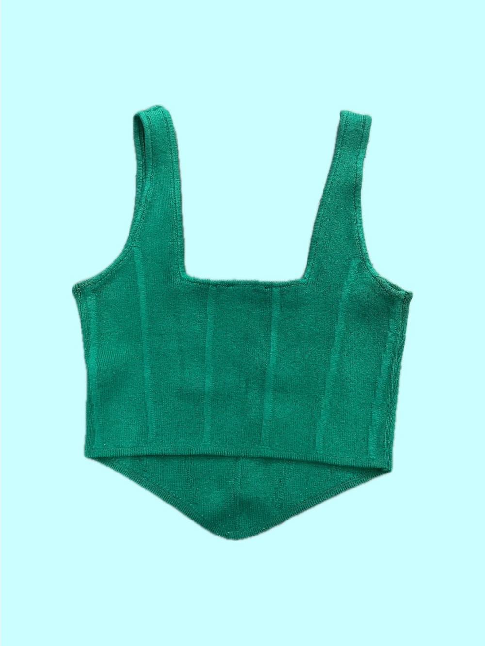 Dynamite Emerald Knit Tank Top - Picture 3 of 3